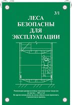 Табличка информационная двусторонняя Леса безопасны для эксплуатации