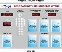 Уличное электронное табло Безопасность начинается с тебя